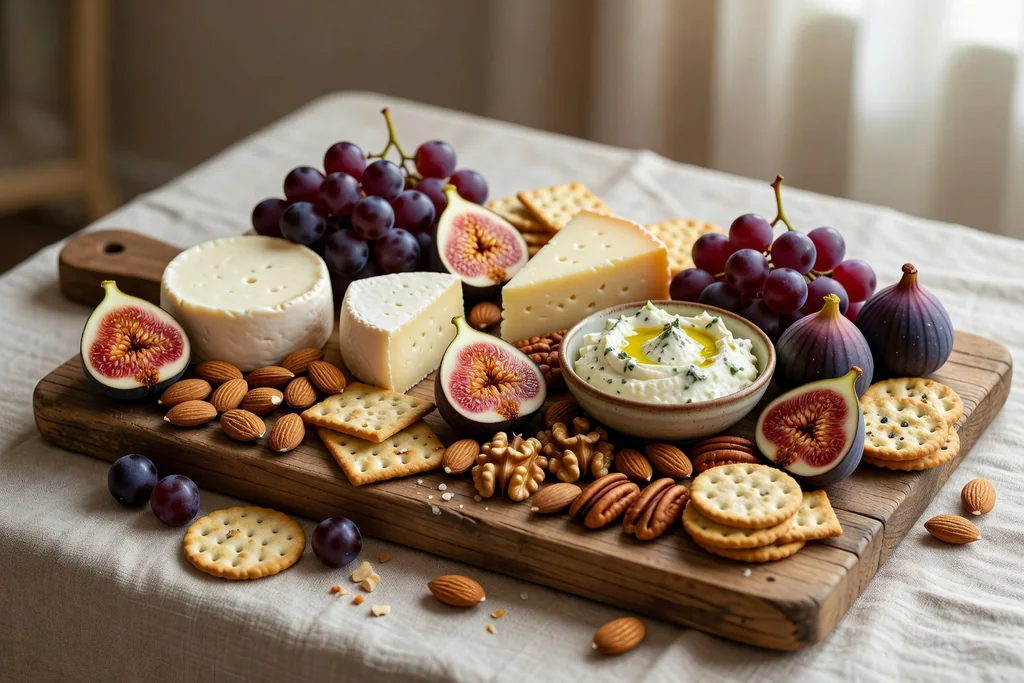 Como montar una tabla de quesos veganos