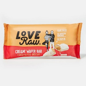 Barrita rellena de galleta caramelizada - Love raw - Vegacelona tienda vegana online