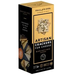 Crackers de quinoa con sal negra - Paul and Pippa - Vegacelona tienda vegana online