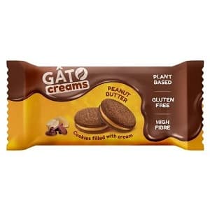 Galletas de chocolate y crema cacahuete - Gato creams - comprar-en-tienda-vegana-online-en-Barcelona-Vegacelona