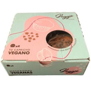 Magdalenas con pepitas de chocolate Veggie Maai Vegacelona tienda vegana online