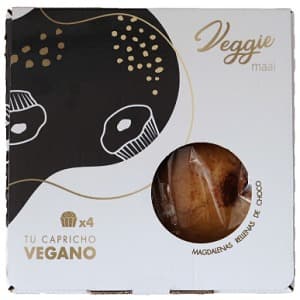 Magdalenas rellenas de chocolate Veggie Maai Vegacelona tienda vegana online