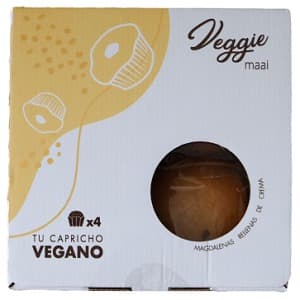 Magdalenas rellenas de crema Veggie Maai Vegacelona tienda vegana online